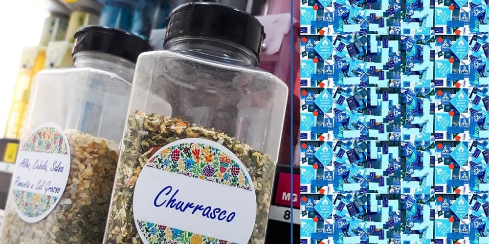 Adesivos para produtos alimentícios
